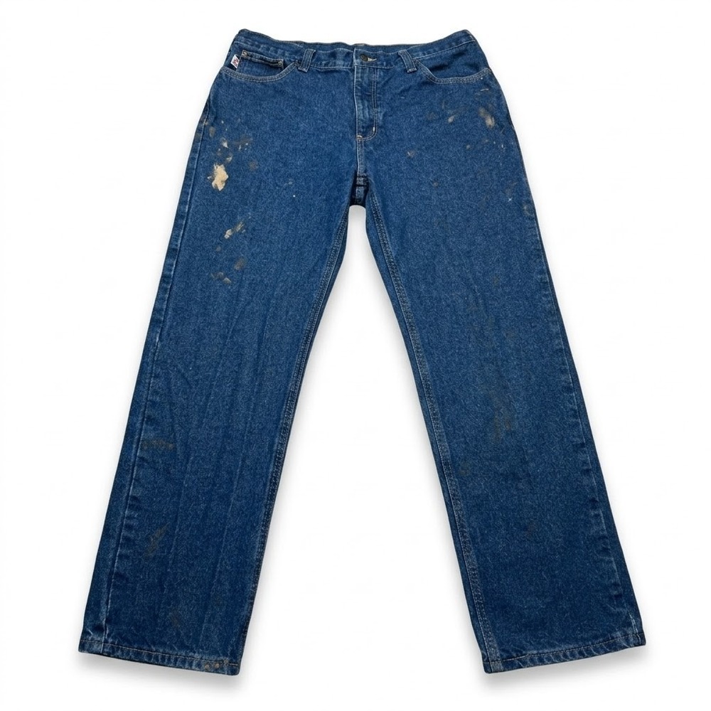 Carhartt FR Flame Resistant Jeans FRB004 MDS Mens 36x30 Relaxed Fit Distressed